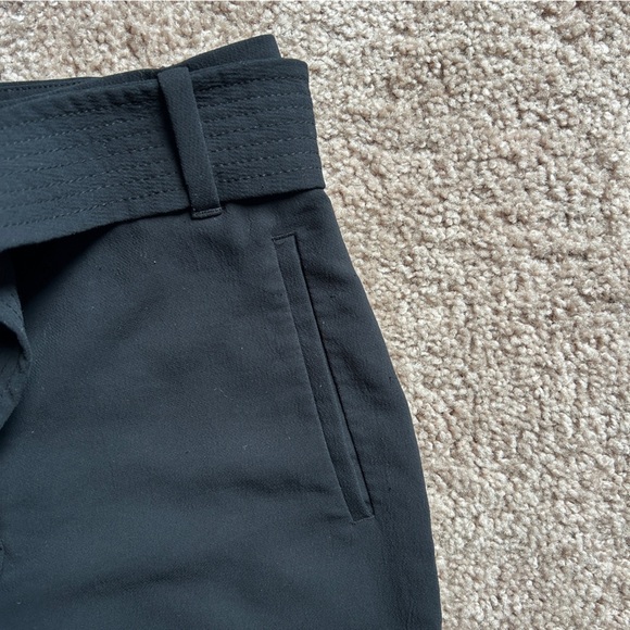 Aritzia Wilfred Black Tie Front High Waisted Belted Crepe Pants Size 00 - Picture 9 of 15